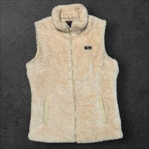 Best Classic Beige Sherpa Fleece Vest – Size Medium